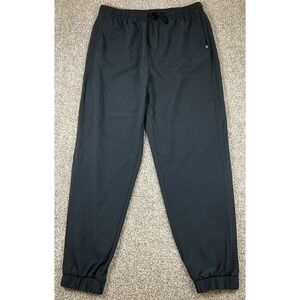 Backcountry Black Jogger Pants Mens Large Performance Pockets Tapered Goat